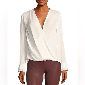 Rag & bone victor silk top size small